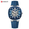 Caden Skeleton Watch | Automatic, Self-Winding, Silicone Strap