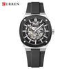 Caden Skeleton Watch | Automatic, Self-Winding, Silicone Strap