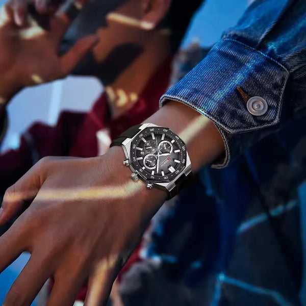 Cura Chronograph Watch | Waterproof Silicone, Lightweight Quartz