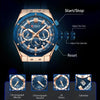 Cura Men's Watch | Multifunctional, Waterproof Silicone Strap